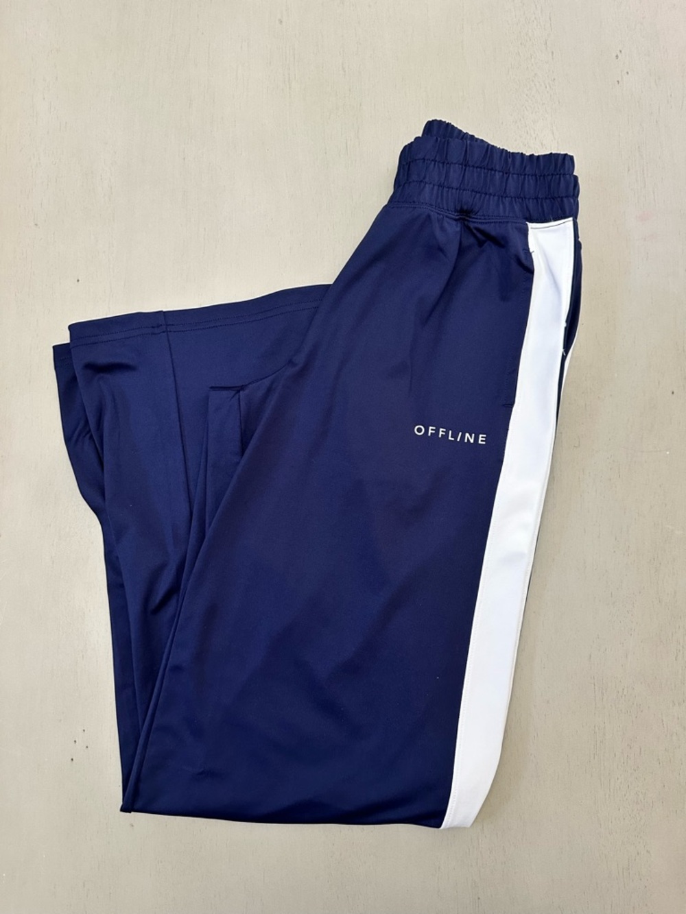 aerie Navy Elastic Waist Casual Pants with OFFLINE Tag
